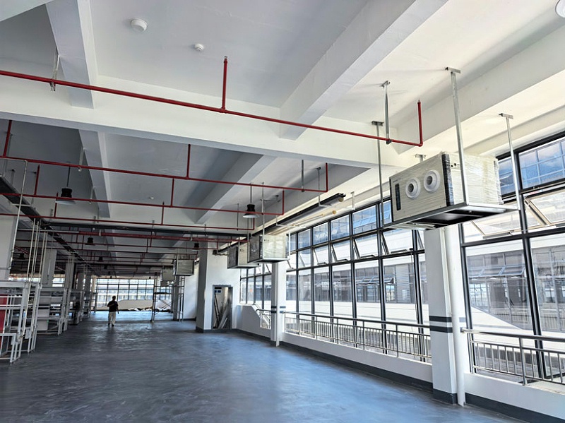 （工業(yè)空調(diào)5匹）蒸發(fā)冷省電空調(diào)-臥式射流，應(yīng)用于工業(yè)車間